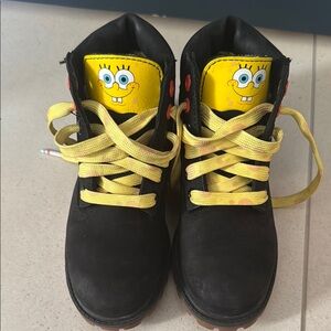 Timberland Kids Black SpongeBob Boots